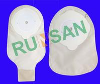 One-piece closed/ open colostomy bag