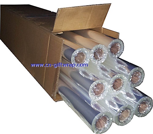 Clear cello rolls for basket packing
