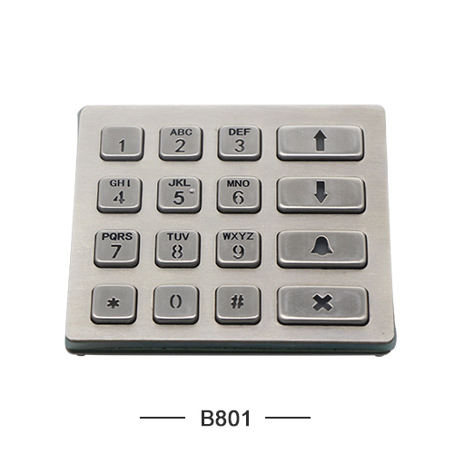 4x4 matrix numeric RS485 backlight illuminated garage door entry system keypad