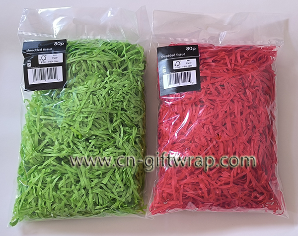 Tissue shredded Paper