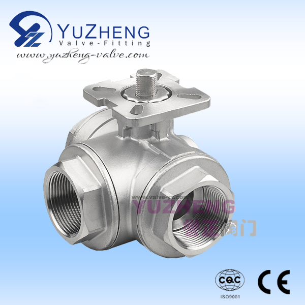 Stainless Steel 3way Ball Valve