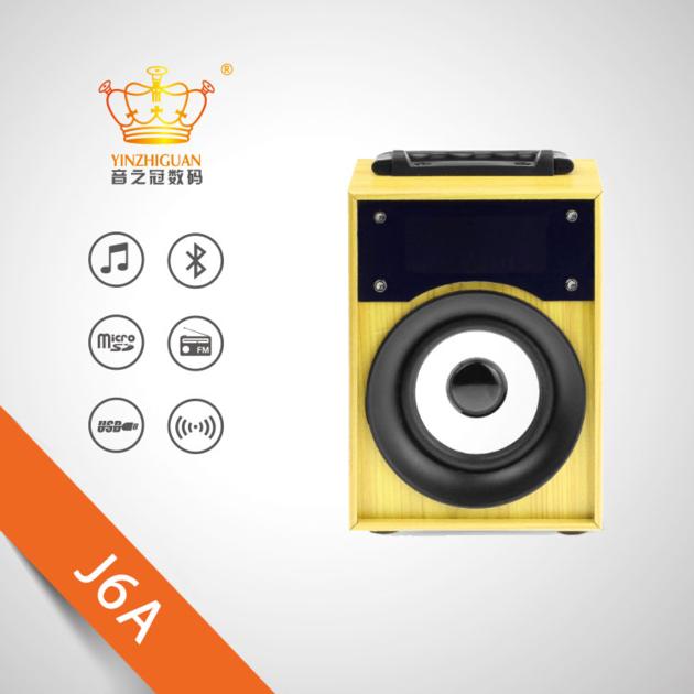 Bluetooth Rechargeable Mini Wooden Speaker