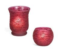 Glass hurricane holders 