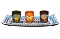 Mosaic Plate for candle holders 
