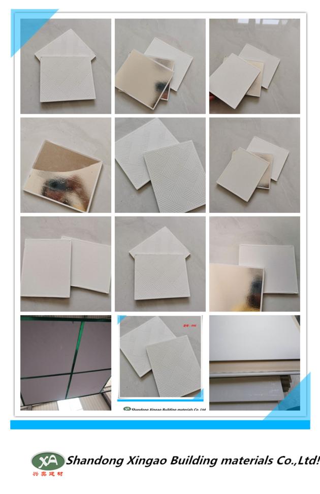 PVC Laminated Gypsum Ceiling Tiles