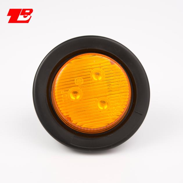E-mark Approval 2" Round Side Marker and Clearance Light for Truck Trailer