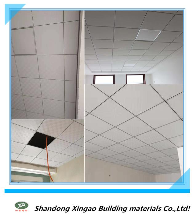 PVC Laminated Gypsum Ceiling Tiles