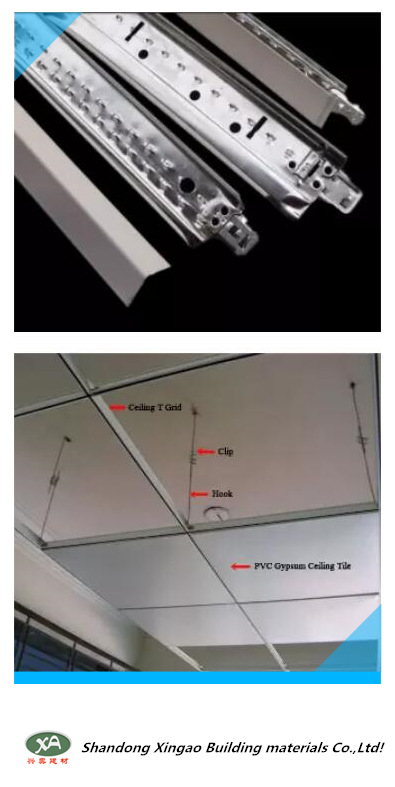 T-Grid / Tee grid is used for supporting and hanging PVC laminated gypsum ceiling