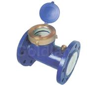 Horizontal woltmann liquid-sealed water meter