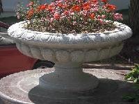 Stone flowerpot