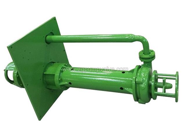 Vertical submerged slurry pump