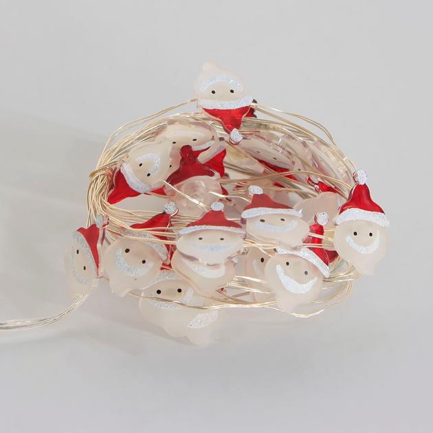 Christmas Decorative 25 SMD Santa Face LED String Light 