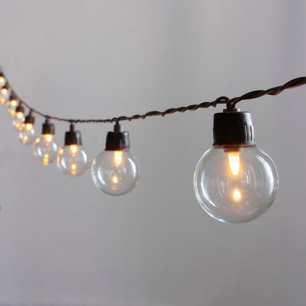Solar Powered G40 LED String Light