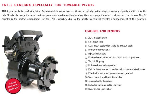 Farm Center Pivot Irrigation Gearbox