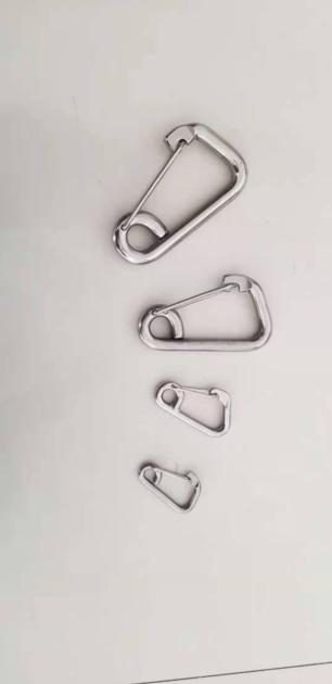 Multifunctional Stainless Simple Snap Quick Link Lock Ring Lanyard Hook Carabiner 6-22mm
