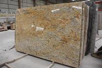 Golden flower granite slab