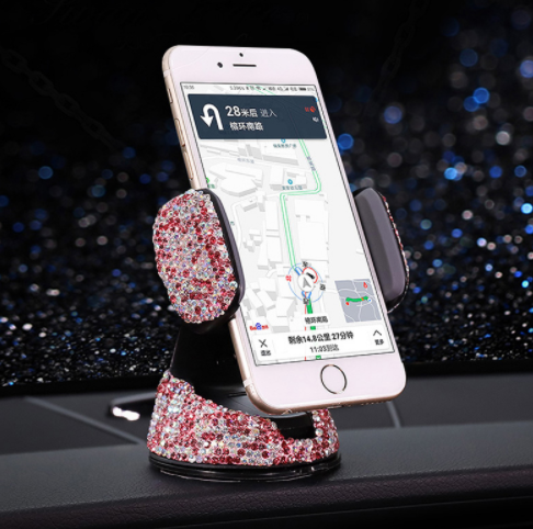 Lilancrystal Rhinestone Car Phone Holder for iPhone Mobile 