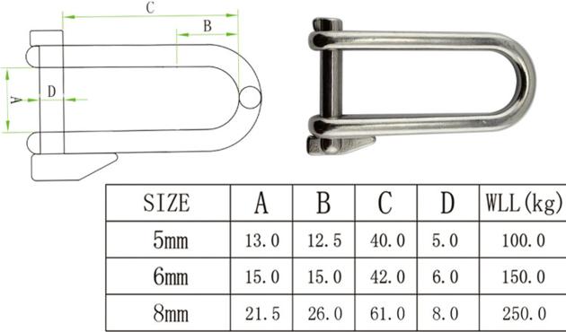 Stainless Steel 316 304 Key Pin