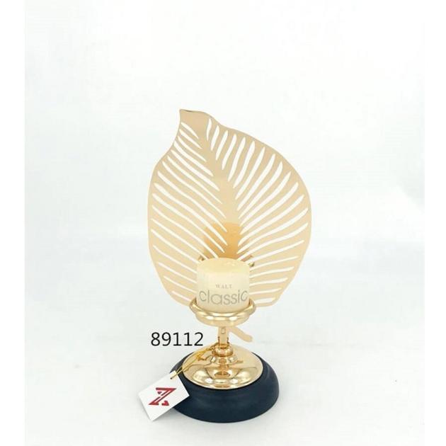hot sale metal leaf shape candle holder for home decoration