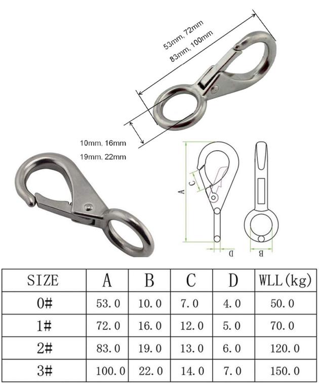 Marine Hardware 304 316 Stainless Steel