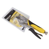 Locking pliers-curved jaw