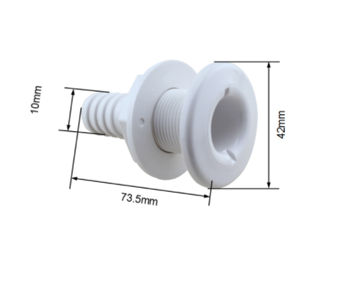 Marine Hardware Plastic Thru Hull Outlets