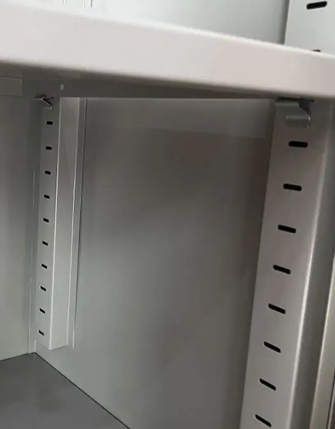 Steel Double Door Cabinet With Wooden