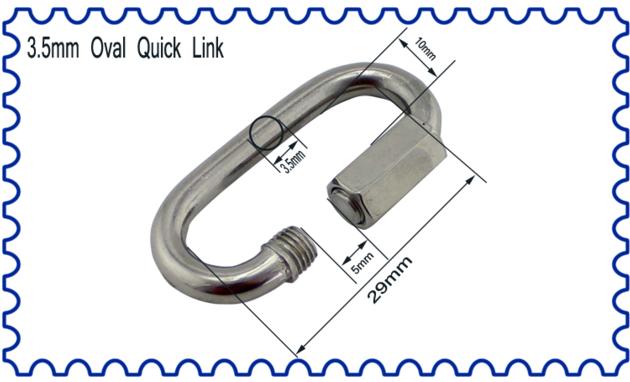 Stainless Steel 316 Carabiner Quick Link