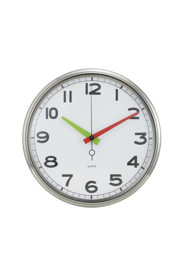 12 Inches Stainless Steel Iron Clock