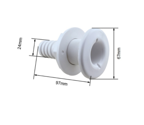 Marine Hardware Plastic Thru Hull Outlets