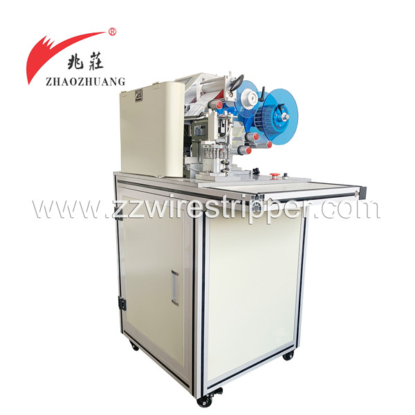 Semi-automatic wire labeling machine