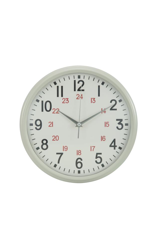 12 inches metal wall clock