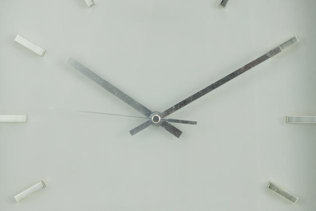 30 30cm Square Iron Wall Clock