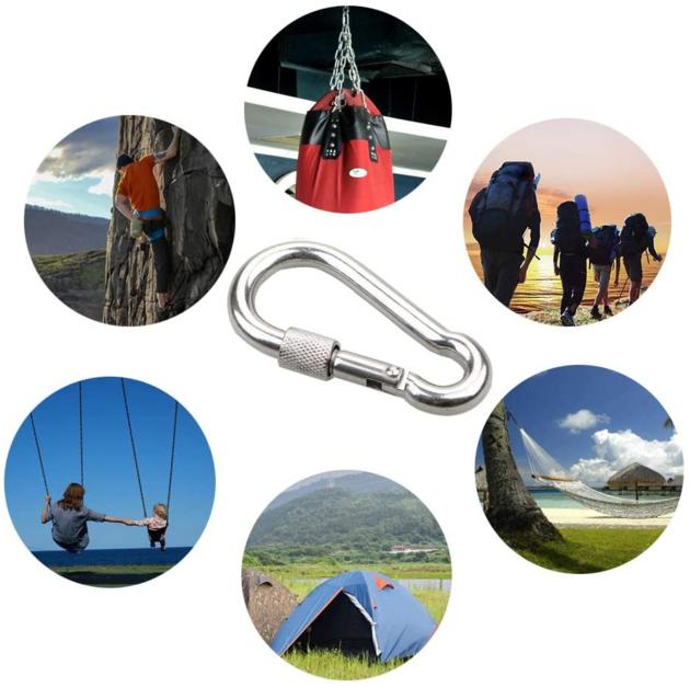 304 316 Stainless Steel Carabiner Hook