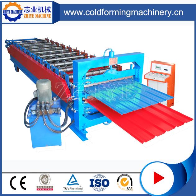 High Efficiency Profile Gi Double Layer Steel Roof Sheets Cold Forming Machine