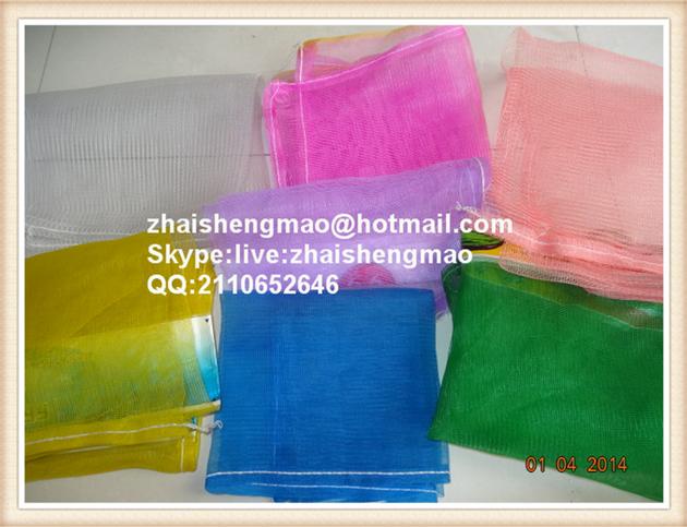 pe mesh bags for garlic ,onion ,ginger and so on.