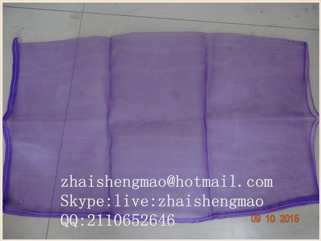 pe leno mesh bag for packing white garlic 