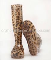 Leopard Ladies Rain Boots
