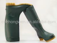 Green PVC Safety Rain Boots