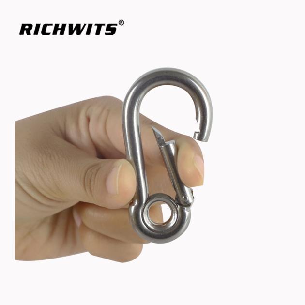 304 316 Stainless Steel Carabiner Hook
