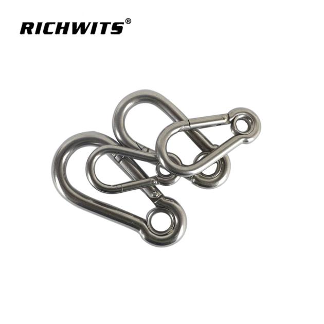 304 316 Stainless Steel Carabiner Hook