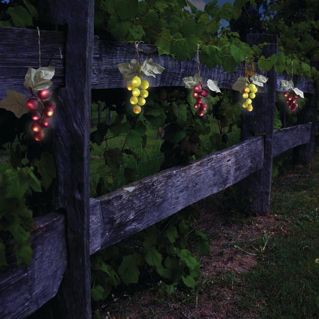 Solar Powered 64 Umbrella Grape Lights