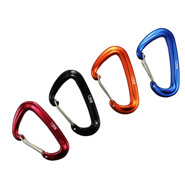 12KN 7075 Aviation Aluminum Carabiner Swing Hook