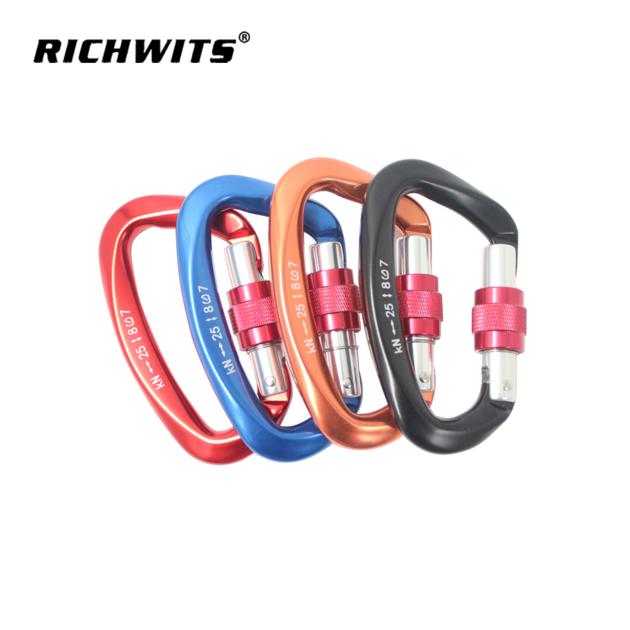 25KN aviation aluminum 7075 carabiner