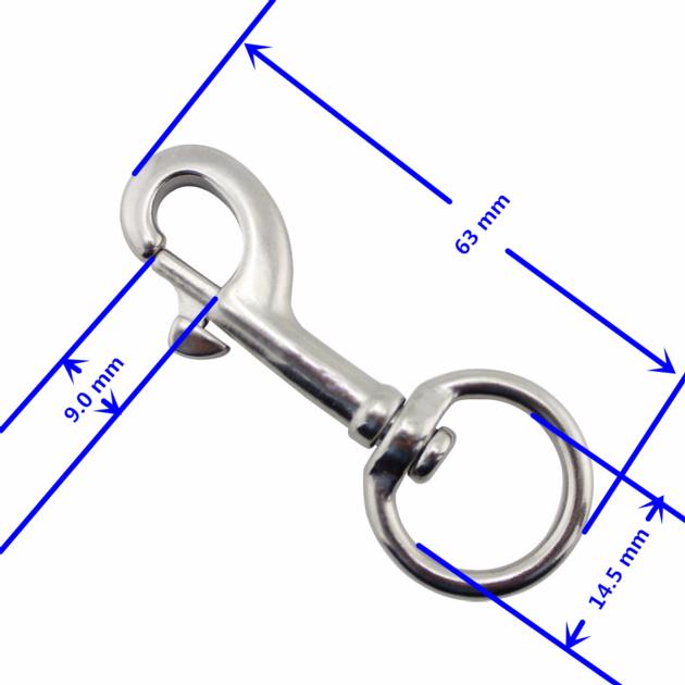 316 Stainless Steel Round Ring Swivel