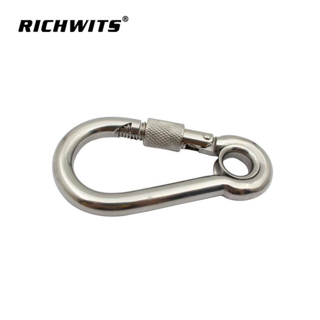 304 316 Stainless Steel Carabiner Hook