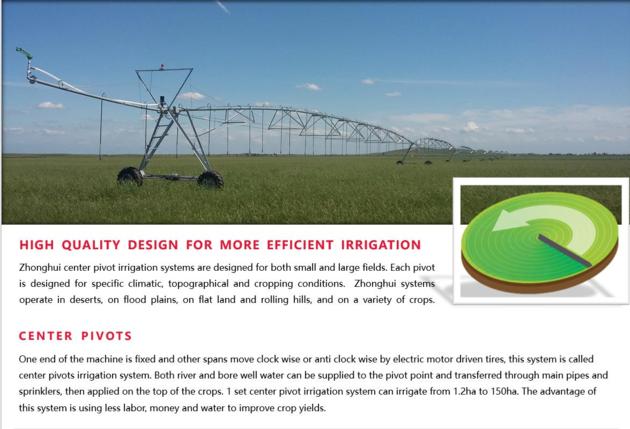 Farm Center Pivot Irrigation System