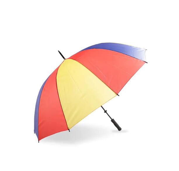 Multi-color Rainbow Type Polyester Golf umbrella-0E6B0706