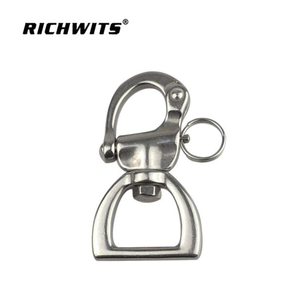 304/316 stainless steel Flat ring snap shackle