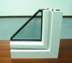 a corner of PVC profiles